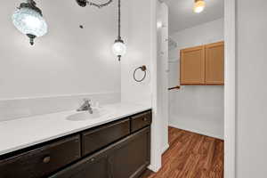 Master Bath vanity and walk-in closet