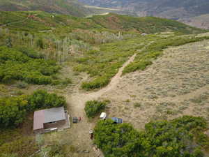 Birds eye view of property