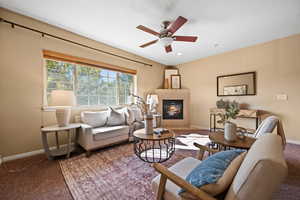 Family Room with fireplace