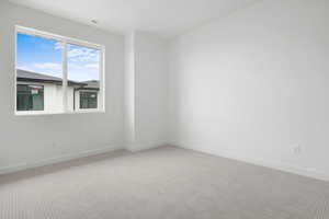 View of carpeted empty room