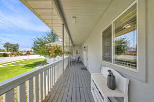 Covered Porch/Deck area for the Main House