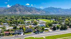 Exterior space with a mountain view