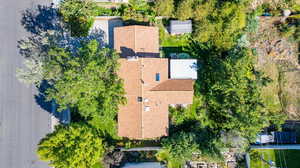 Birds eye view of property