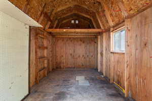 View of inside of the shed