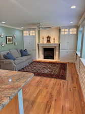 Cozy Family Room off Kitchen