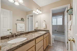 Main Level Full Bathroom w/Double sinks