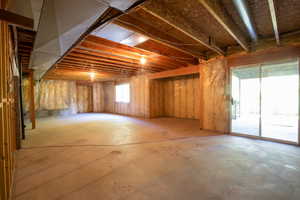 Spacious Room for Future Family Room-Walk out to Back Yard