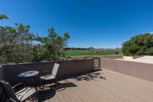 View of wooden terrace