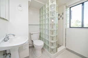 Bathroom #2 with glass shower