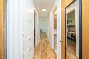 Plenty of extra storage in hallway built-ins & closet