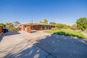 Carport and additional parking adjacent to the carport