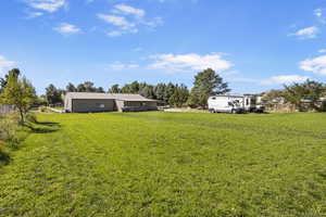 Pasture (view from pasture to detached building)