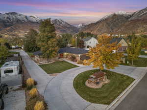 Drive way to back yard