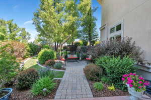 View of yard featuring a patio area