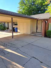 Carport Storage, West and East Entrances