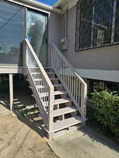 New back porch stairs