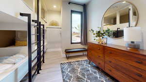 Bedroom featuring light hardwood / wood-style flooring