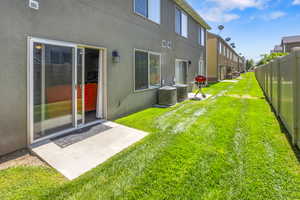 View of yard featuring a patio area