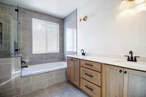 Primary bath with large soaker tub