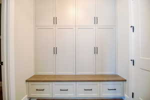 Mudroom off garage