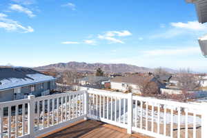 Deck with a mountain view