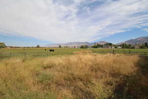 Exterior space with a mountain view and a rural view