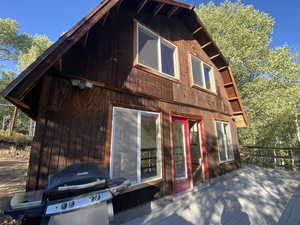 Back deck and house