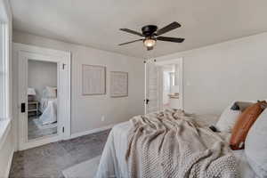 Master Bedroom with walk in closet.