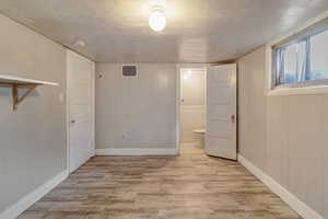 Bedroom with half bath