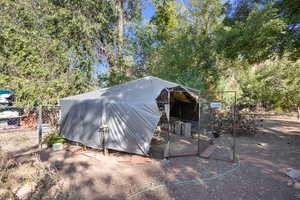 View of chicken coop