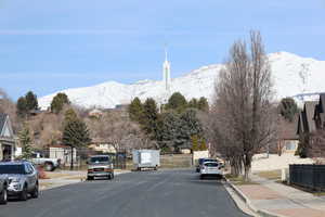 View of street featuring a mountain view