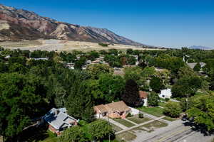 Exterior space with a mountain view