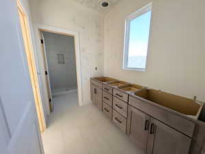 View of bathroom- Photo of actual home progress