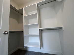 View of spacious closet