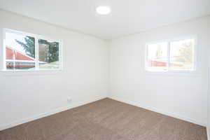 View of carpeted empty room