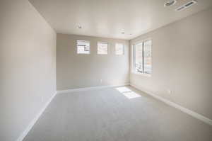 Empty room with carpet