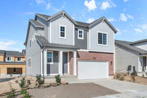 View of front of house featuring a garage