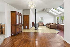 Dining area looking toward Family room