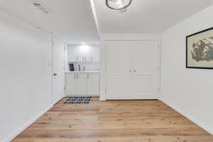 Laundry room with utility sink