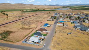 Bird's eye view with a mountain view and a rural view