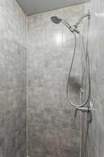 Interior details featuring tiled shower