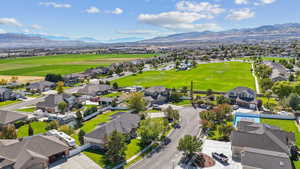 Bird's eye view featuring a mountain view