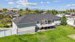 Exterior space featuring a mountain view