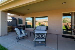 Covered patio