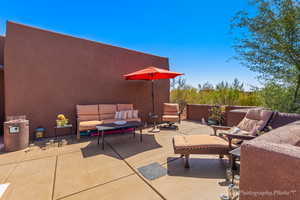 Patio pool area