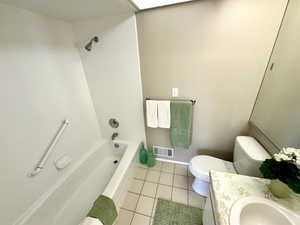 Full Bathroom Upstairs View Two Includes Built In Safety Grab Bar for Tub/Shower