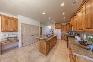 kitchen desk and pantry closet