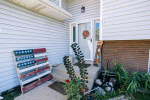 View of entrance to property