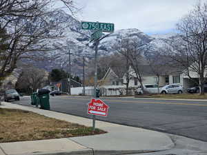 View of road with a mountain view