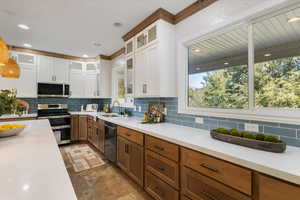 Lovely cabinets, quartz counters and great natural light